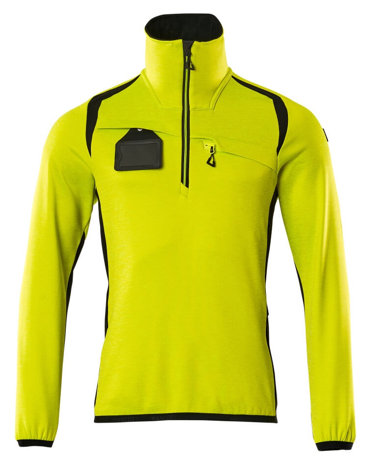 MASCOT-Warnschutz, Warn-Fleecepullover, ACCELERATE SAFE, high vis gelb/schwarz