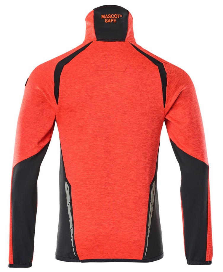 MASCOT-Warnschutz, Warn-Fleecepullover, ACCELERATE SAFE, high vis rot/schwarzblau