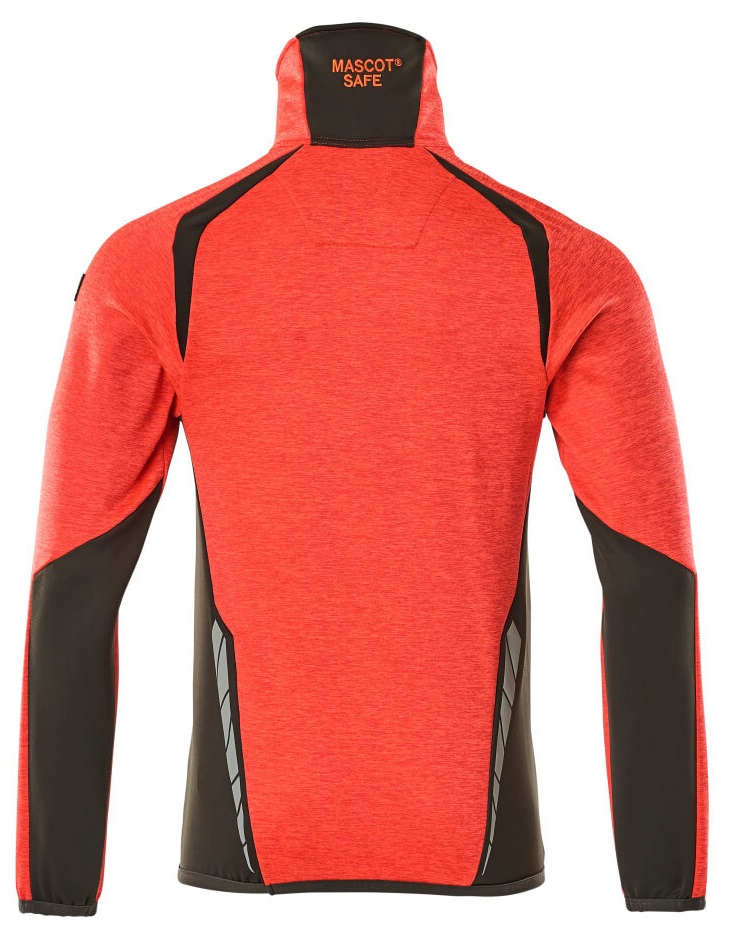 MASCOT-Warnschutz, Warn-Fleecepullover, ACCELERATE SAFE, high vis rot/dunkelanthrazit