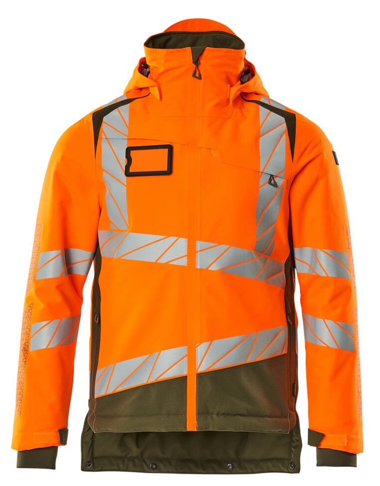 MASCOT-Warnschutz, Warn-Winterjacke, ACCELERATE SAFE, high vis orange/moosgrün