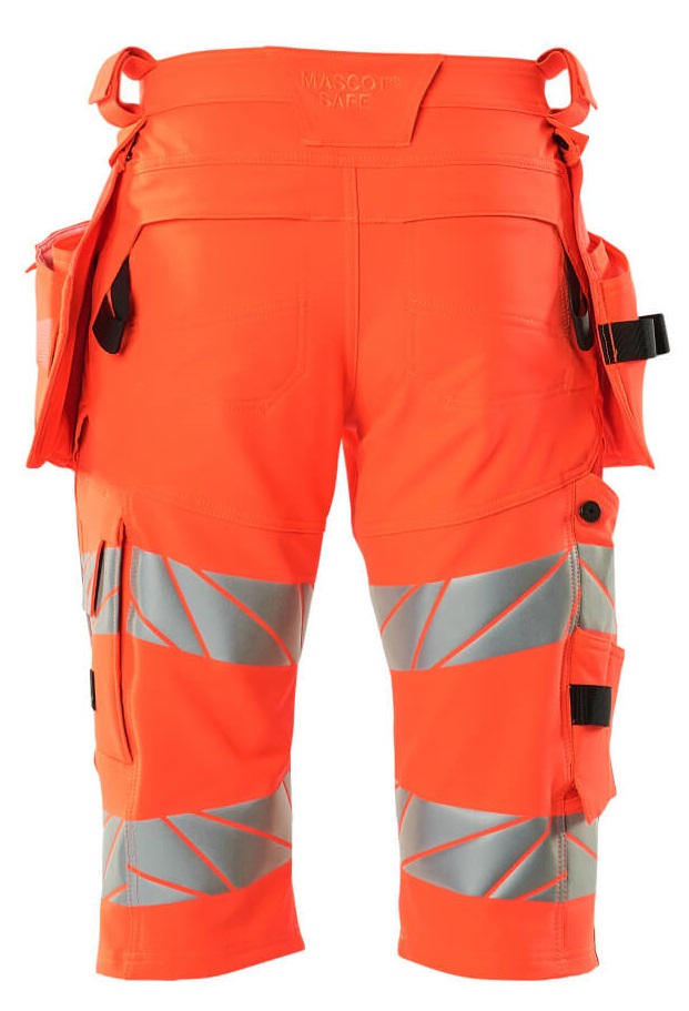MASCOT-Warnschutz, Warn-Shorts, lang, ACCELERATE SAFE, high vis rot