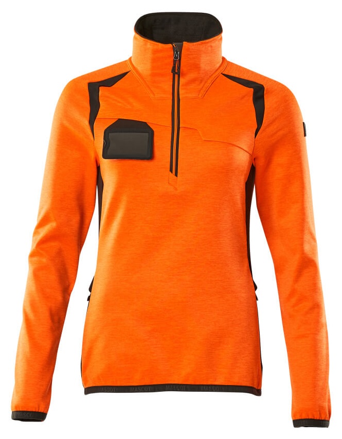 MASCOT-Warnschutz, Warn-Damen Fleecepullover, ACCELERATE SAFE, high vis orange/dunkelanthrazit