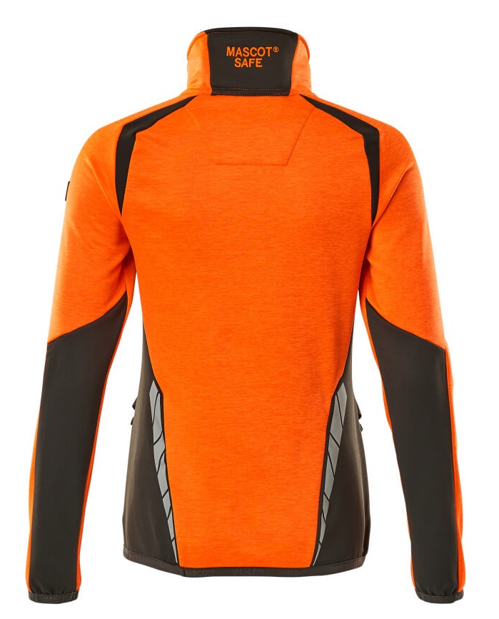 MASCOT-Warnschutz, Warn-Damen Fleecepullover, ACCELERATE SAFE, high vis orange/dunkelanthrazit