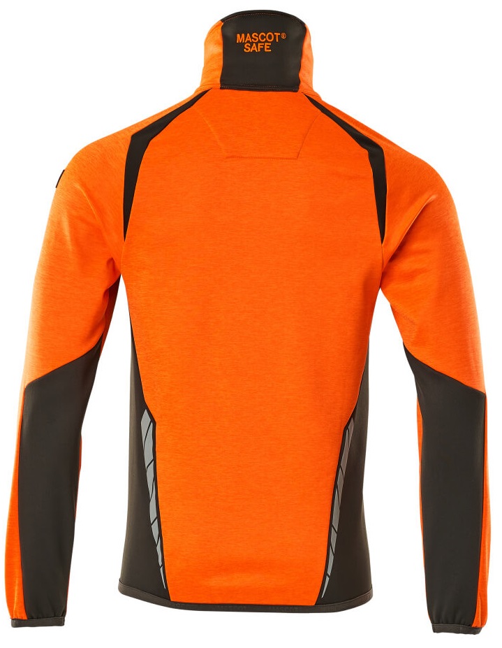 MASCOT-Warnschutz, Warn-Fleecepullover, ACCELERATE SAFE, high vis orange/dunkelanthrazit