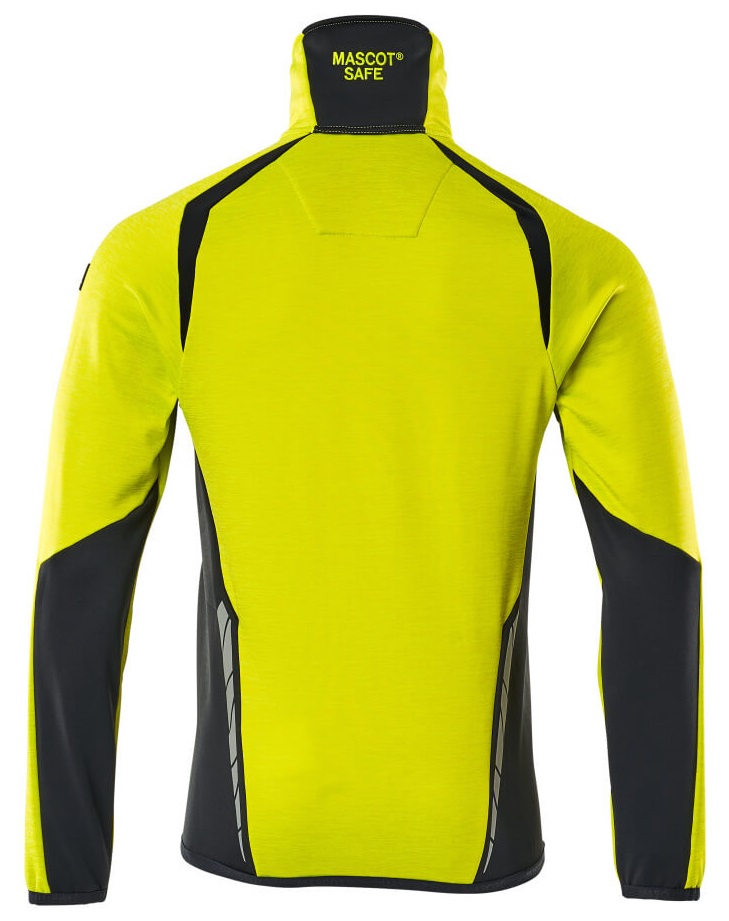 MASCOT-Warnschutz, Warn-Fleecepullover, ACCELERATE SAFE, high vis gelb/schwarzblau