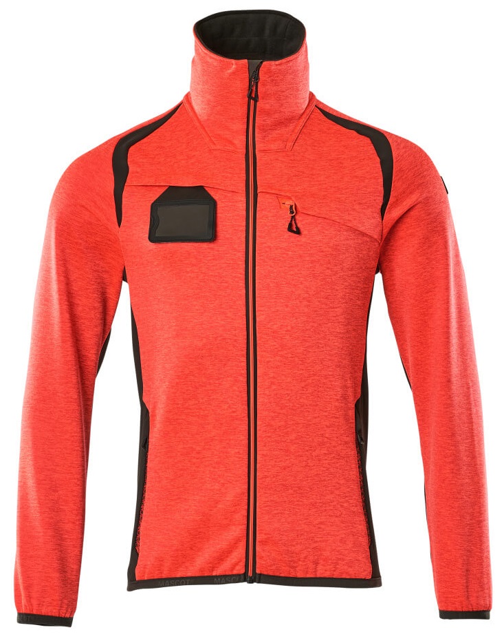 MASCOT-Warnschutz, Warn-Fleecepullover, ACCELERATE SAFE, high vis rot/dunkelanthrazit