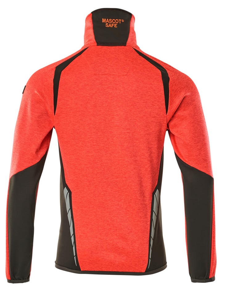 MASCOT-Warnschutz, Warn-Fleecepullover, ACCELERATE SAFE, high vis rot/dunkelanthrazit