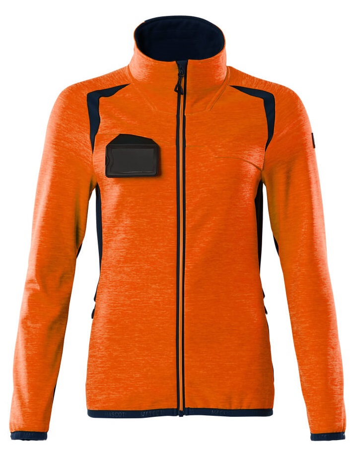 MASCOT-Warnschutz, Warn-Damen Fleecejacke, ACCELERATE SAFE, high vis orange/schwarzblau