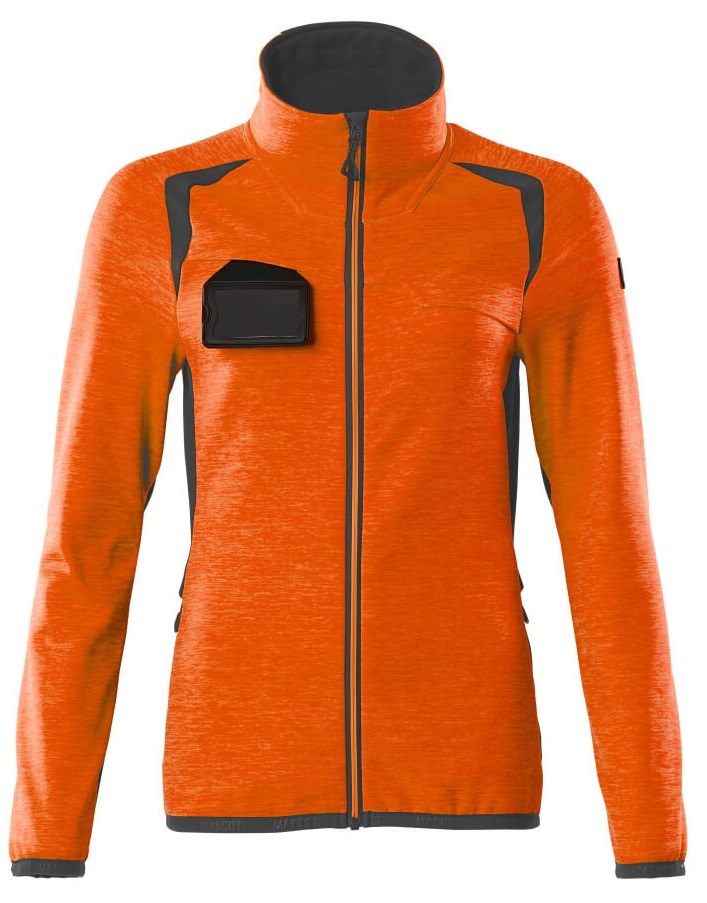 MASCOT-Warnschutz, Warn-Damen Fleecejacke, ACCELERATE SAFE, high vis orange/dunkelanthrazit
