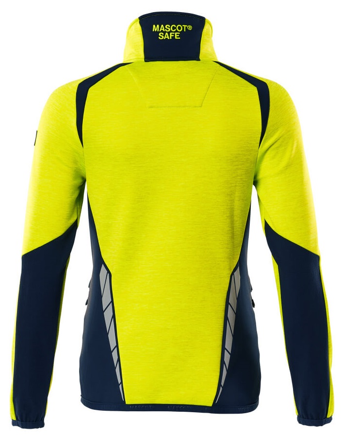 MASCOT-Warnschutz, Warn-Damen Fleecejacke, ACCELERATE SAFE, high vis gelb/schwarzblau