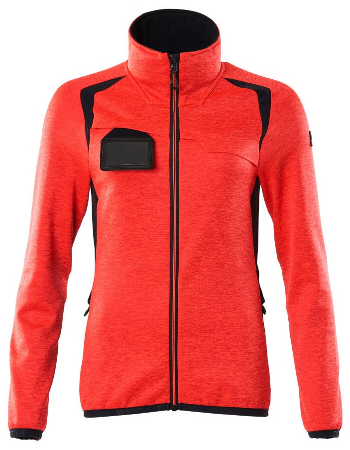 MASCOT-Warnschutz, Warn-Damen Fleecejacke, ACCELERATE SAFE, high vis rot/schwarzblau