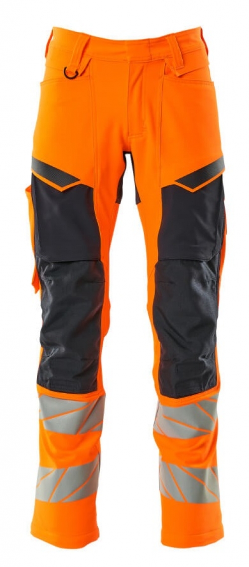 MASCOT-Warnschutz, Warn-Bund-Hose, ACCELERATE SAFE, warnorange/schwarzblau