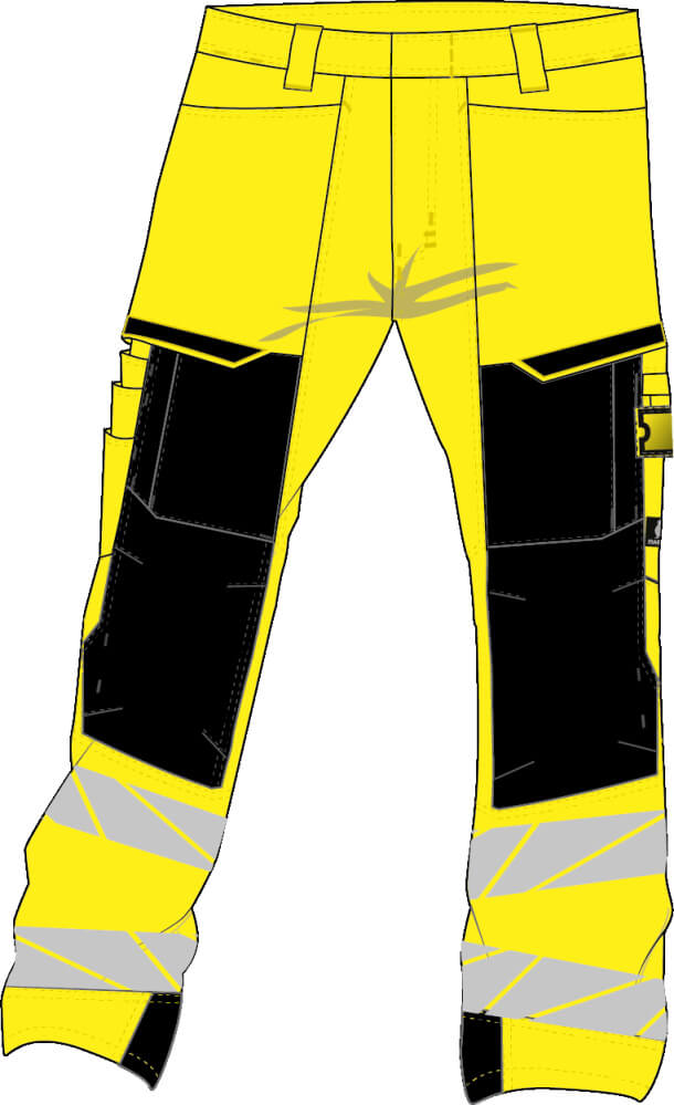 MASCOT-Warnschutz-Bundhose, ACCELERATE SAFE, warngelb/schwarz