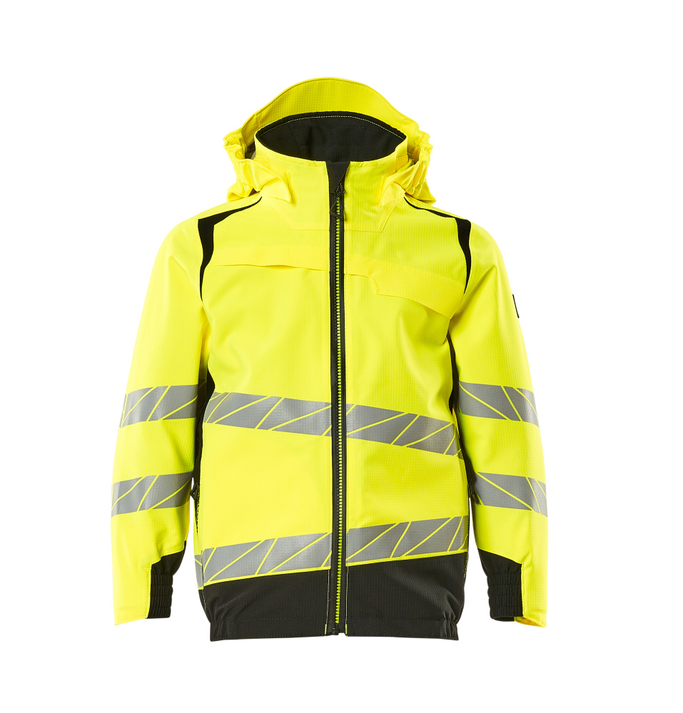 MASCOT-Warnschutz, Kinder Hard  Shell Jacke, ACCEL SAFE, warngelb/schwarz