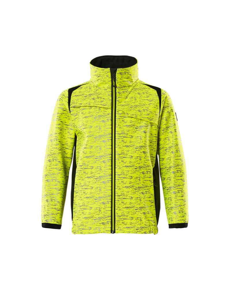 MASCOT-Warnschutz, Kinder Soft  Shell Jacke, ACCEL SAFE, warngelb/schwarz