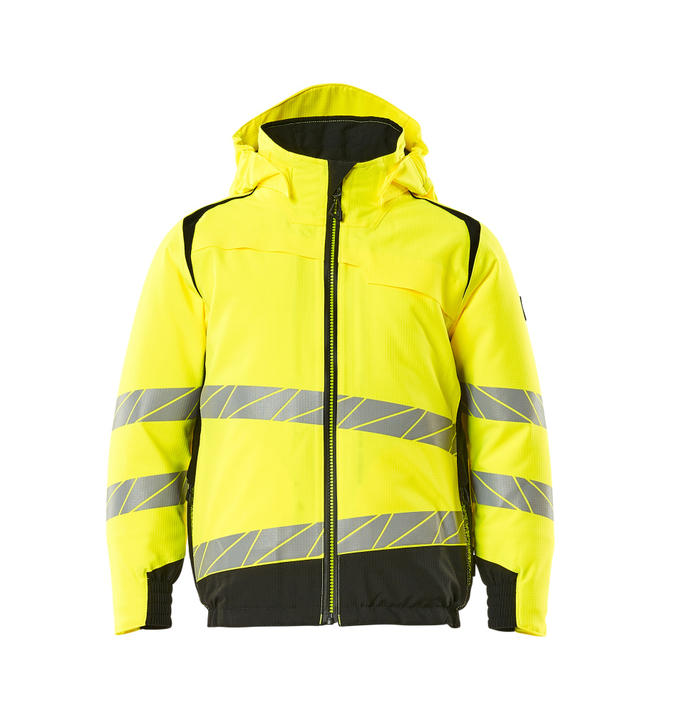 MASCOT-Warnschutz, Kinder Winterjacke, CLIMASCOT, ACCEL SAFE, warngelb/schwarz
