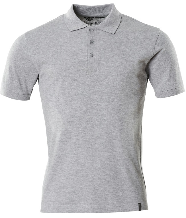 Gr.XS MASCOT-Polo-Shirt, grau-meliert