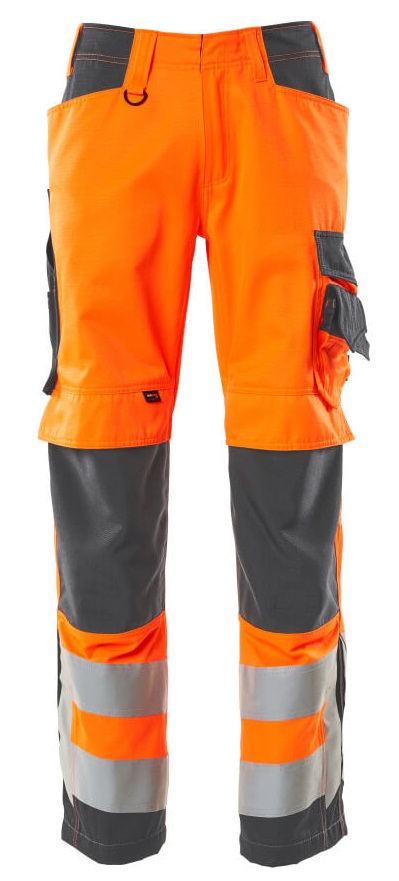 MASCOT-Warnschutz, Warn-Bund-Hose, SAFE SUPREME, mit Knietaschen, Lg: 76 cm, warnorange/dunkelanthrazit