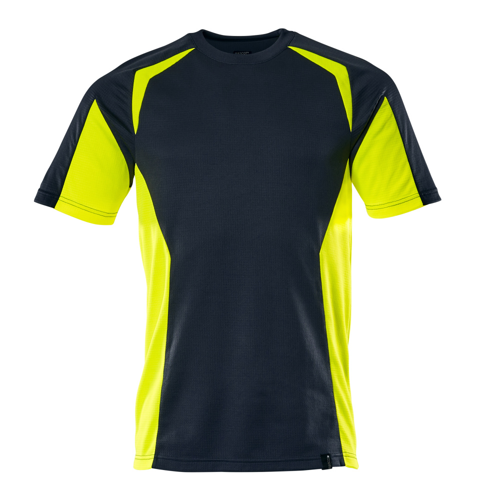 MASCOT-Warnschutz T-Shirt, Accel. Safe, schwarzblau/warngelb