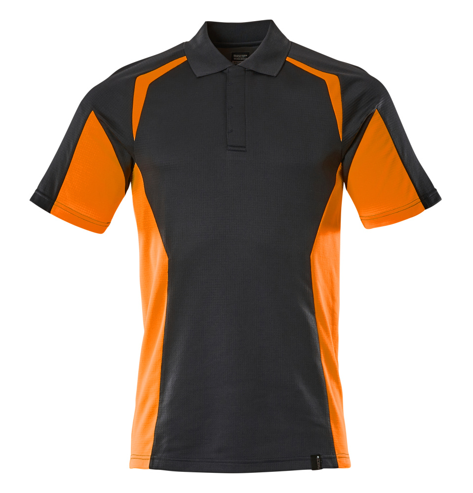 MASCOT-Warnschutz, Warnschutz Poloshirt, Accel. Safe, schwarzblau/warnorange