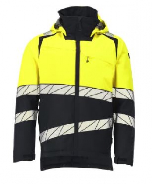 Winterjacke mit CLIMASCOT®-Futter, Schwarzblau/Gelb