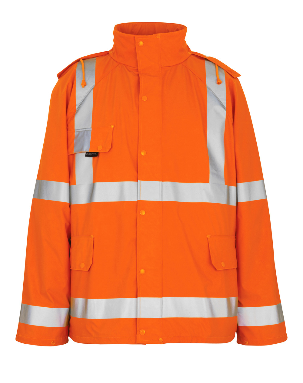 MASCOT-Warnschutz, Warn-Regenjacke, Feldbach,  210 g/m², orange