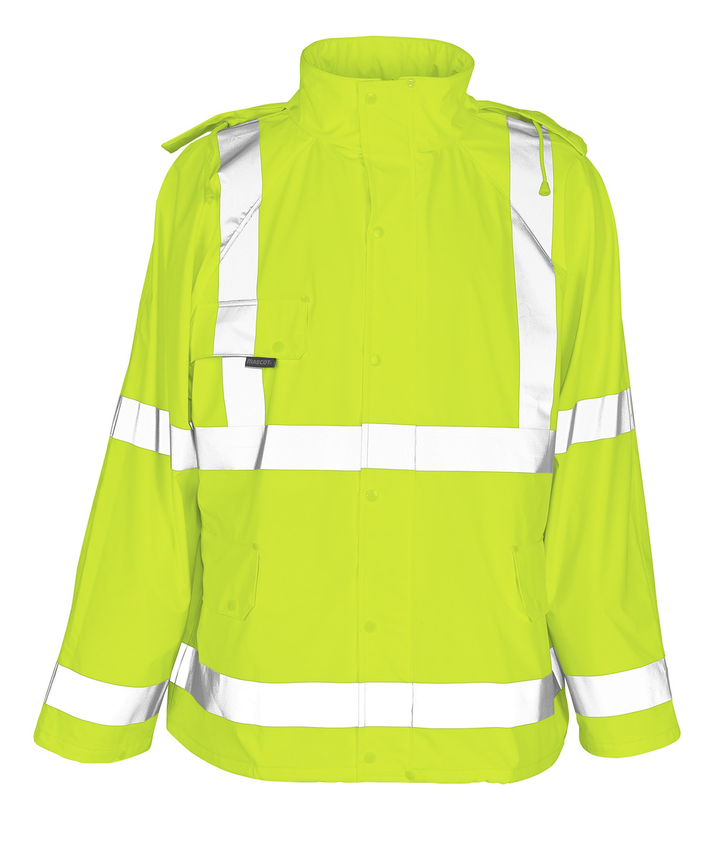 MASCOT-Warnschutz, Warn-Regenjacke, Feldbach,  210 g/m², gelb