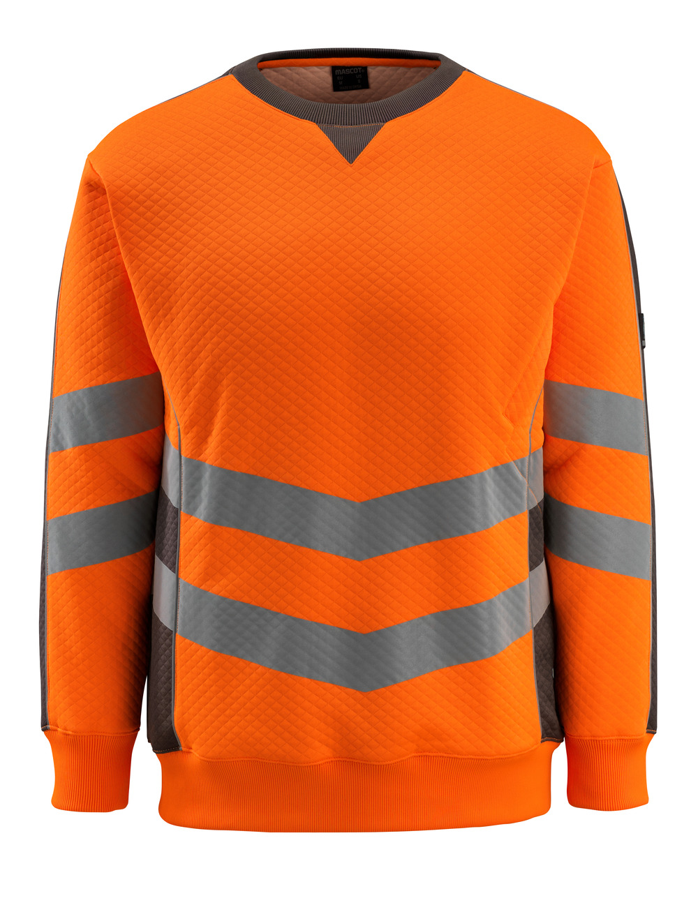 MASCOT-Warnschutz, Warn-Sweatshirt, Wigton,  310 g/m², orange/dunkelanthrazit