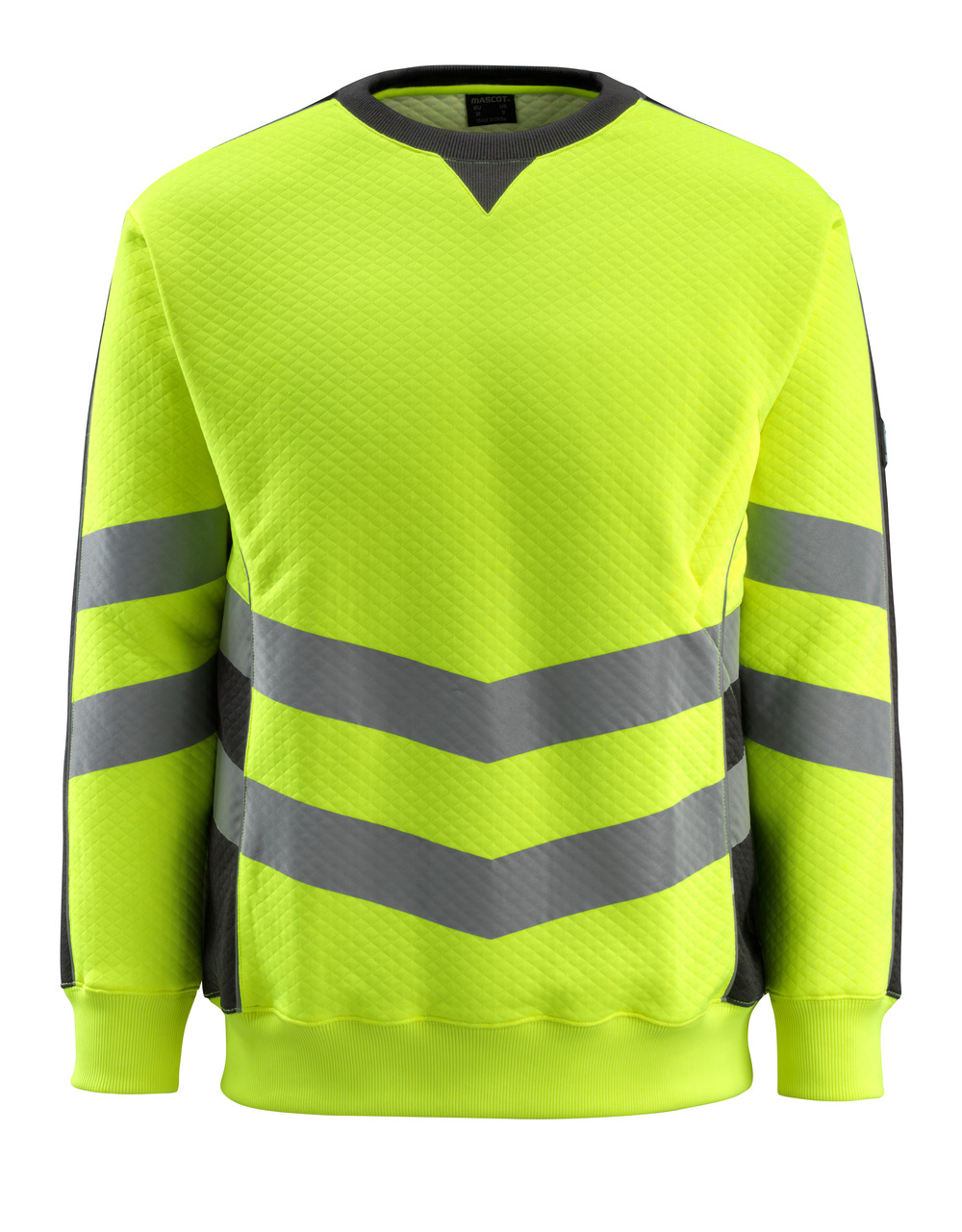MASCOT-Warnschutz, Warn-Sweatshirt, Wigton,  310 g/m², gelb/schwarz