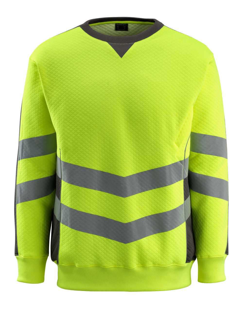 MASCOT-Warnschutz, Warn-Schutz-Sweatshirt, Wigton, SAFE SUPREME, 310 g/m², gelb/dunkelanthrazit