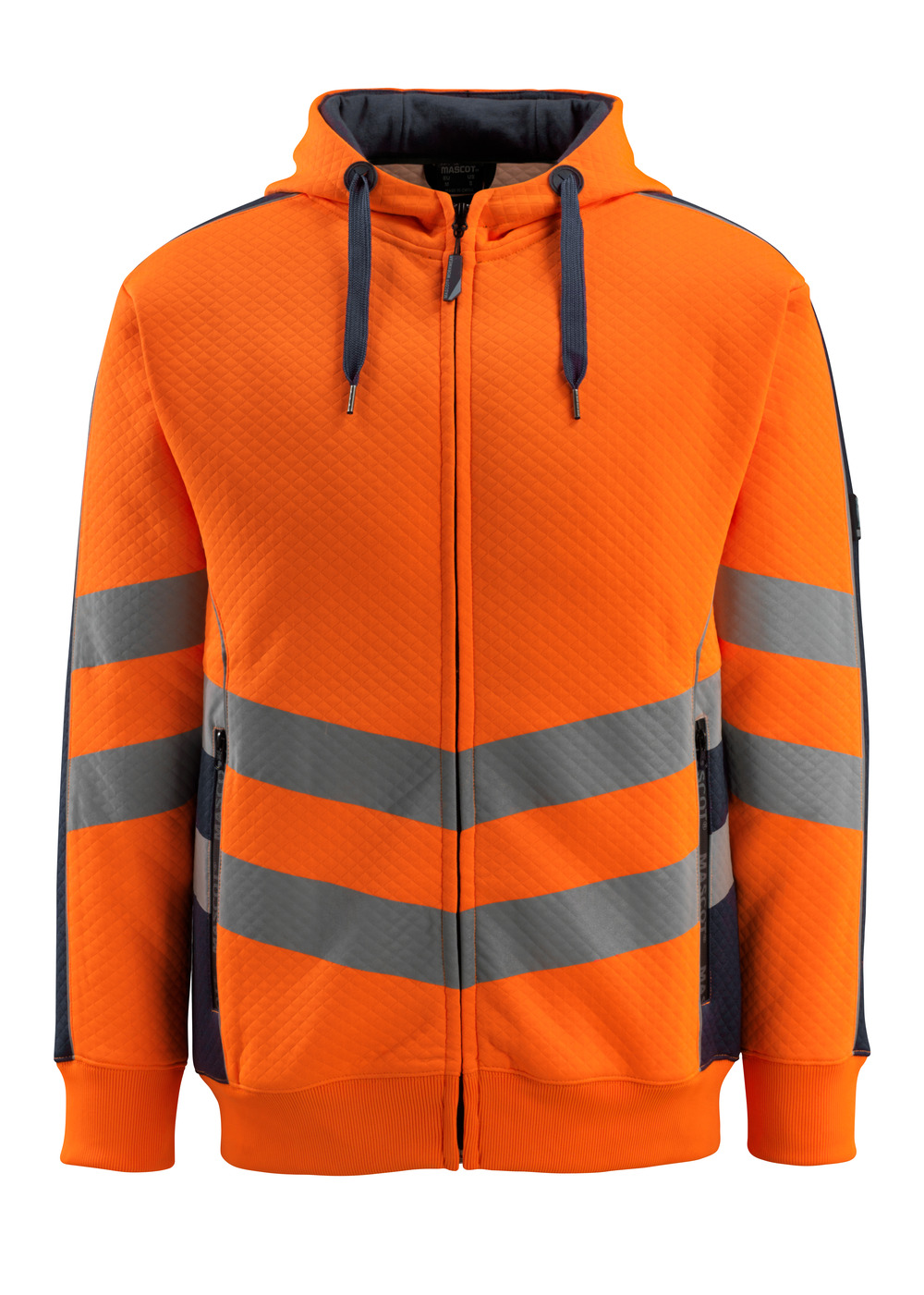 MASCOT-Warnschutz, Warn-Sweatshirt, Corby,  310 g/m², orange/schwarzblau