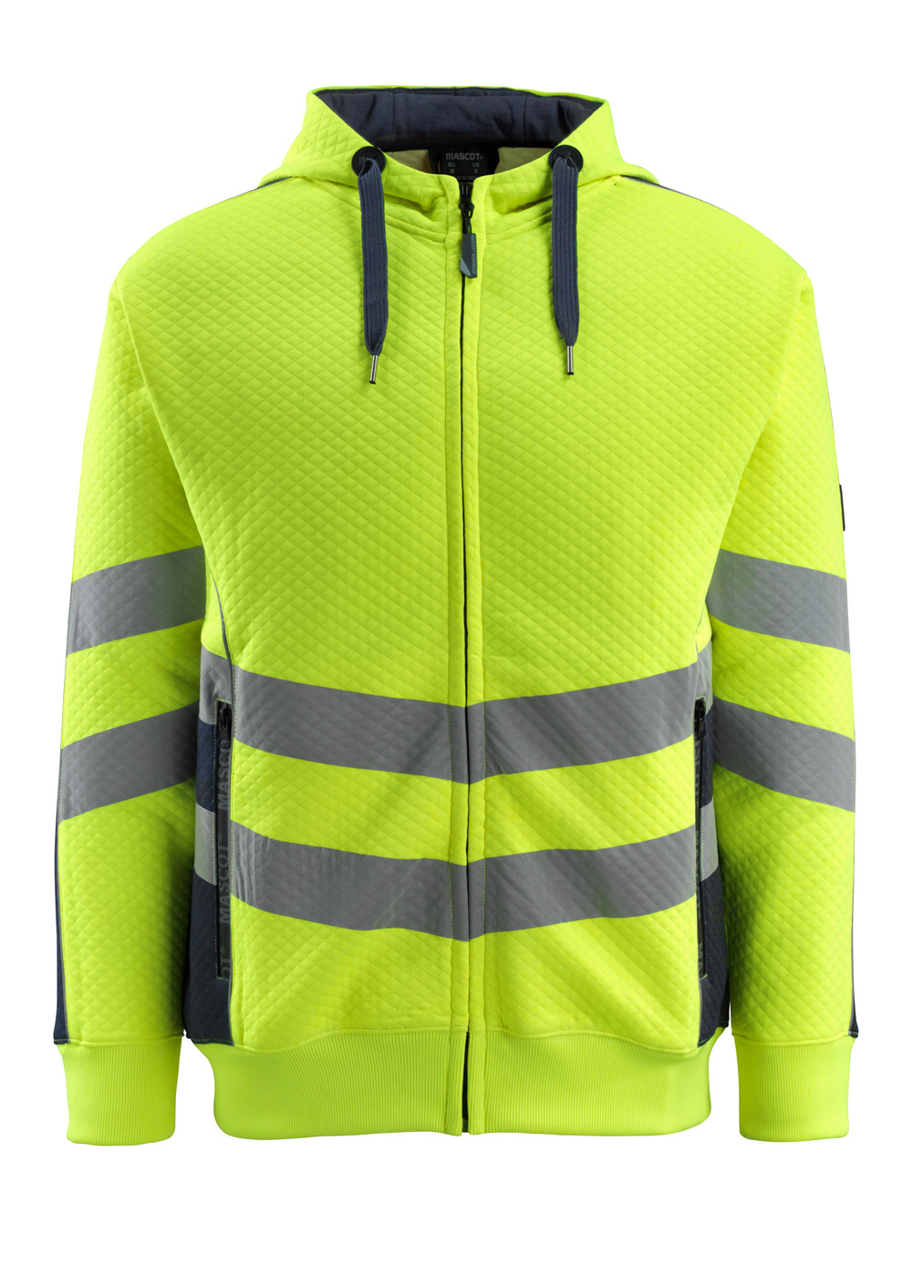 MASCOT-Warnschutz, Warn-Sweatshirt, Corby,  310 g/m², gelb/schwarzblau


