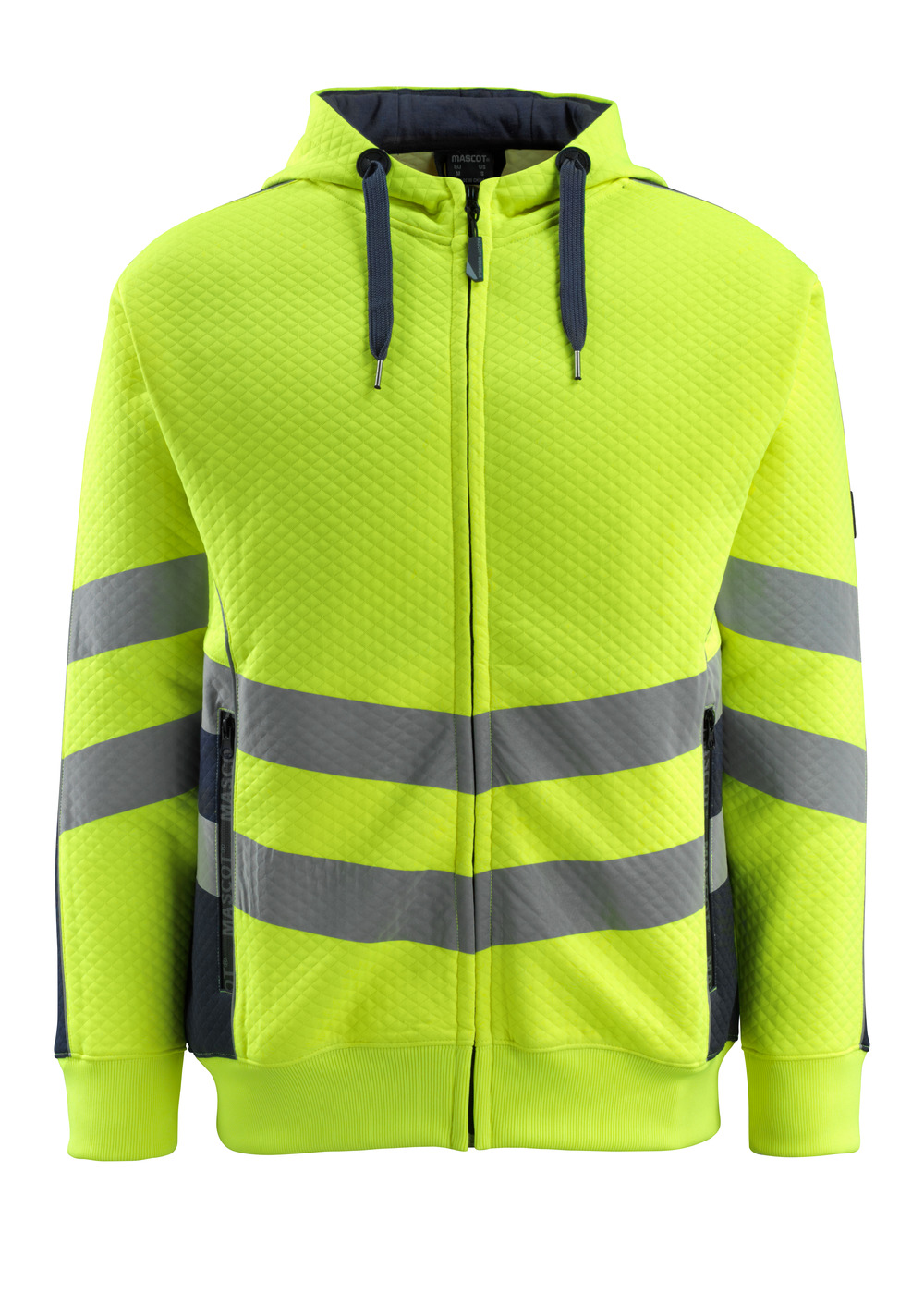 MASCOT-Warnschutz, Warn-Sweatshirt, Corby,  310 g/m², gelb/schwarzblau