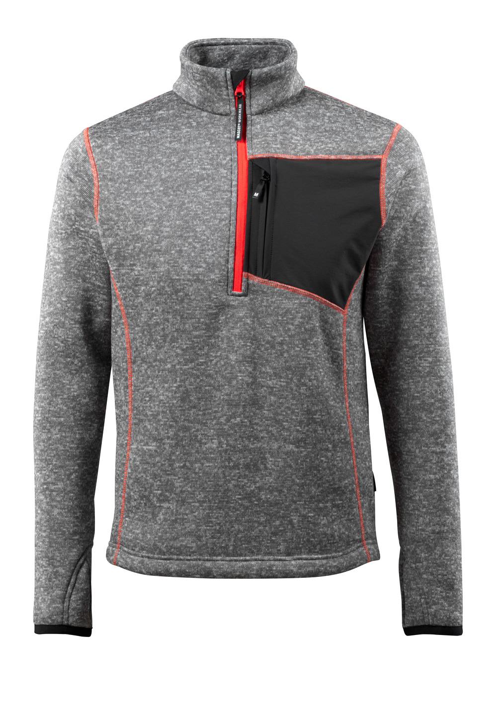 MASCOT-Kälteschutz, Strickpullover, Reims, 300 g/m², grau-meliert