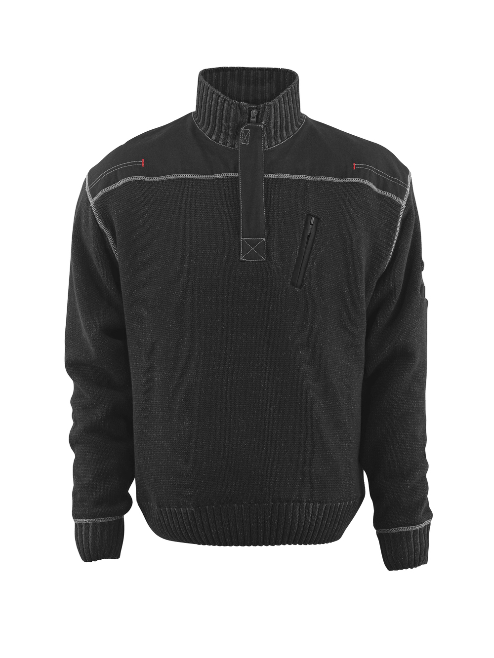 MASCOT-Kälteschutz, Strickpullover, Naxos, 540 g/m², schwarz