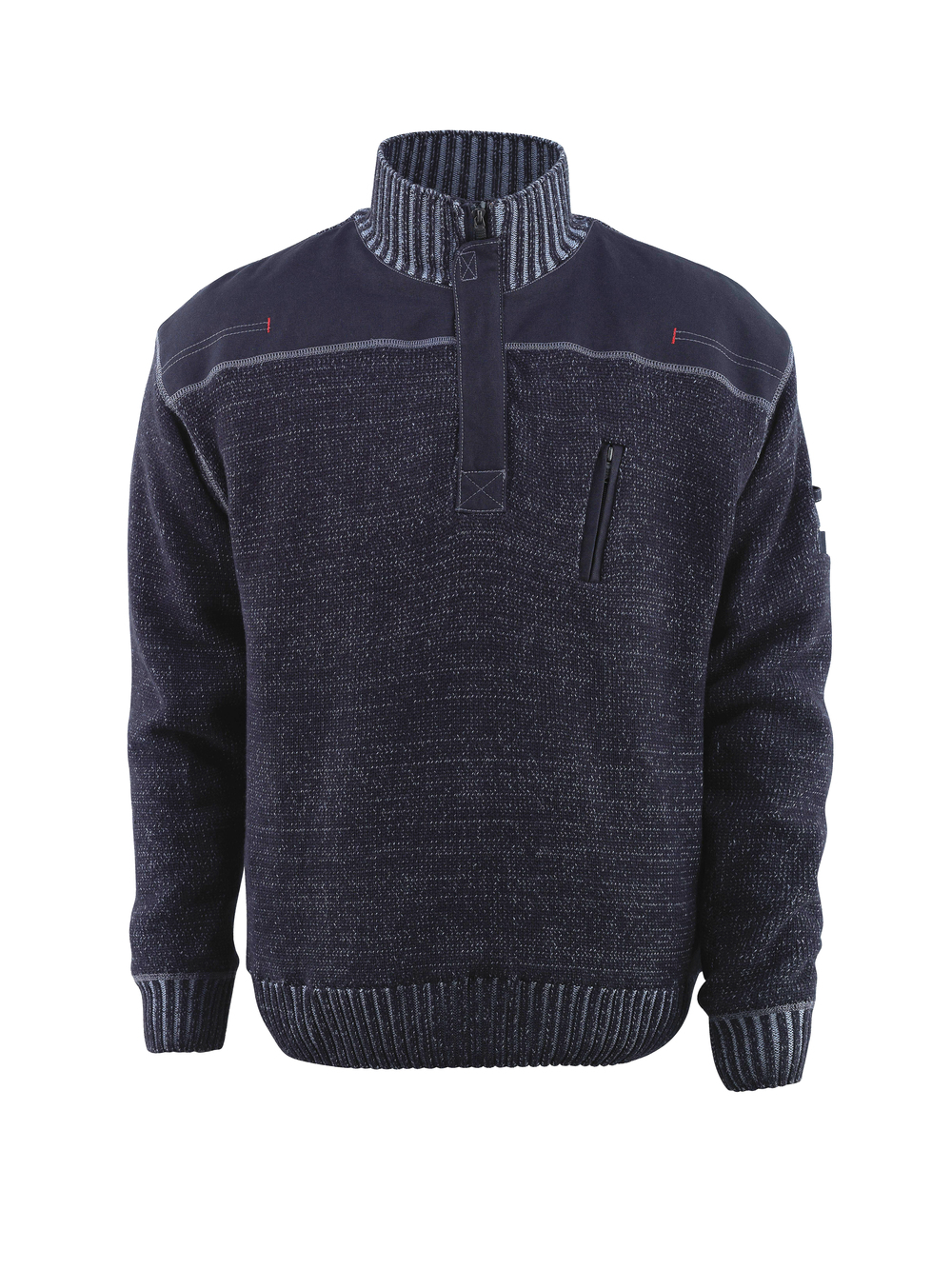 MASCOT-Kälteschutz, Strickpullover, Naxos, 540 g/m², blaugrau