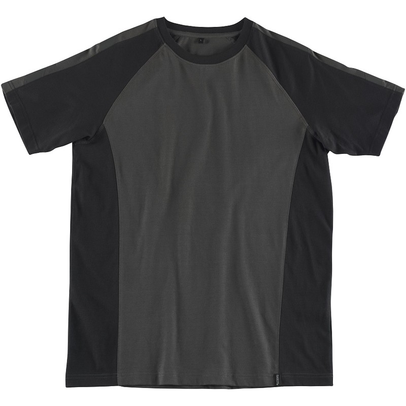 Gr.S MASCOT-Workwear, T-Shirt, Potsdam, UNIQUE, 195 g/m², dunkelanthrazit/schwarz