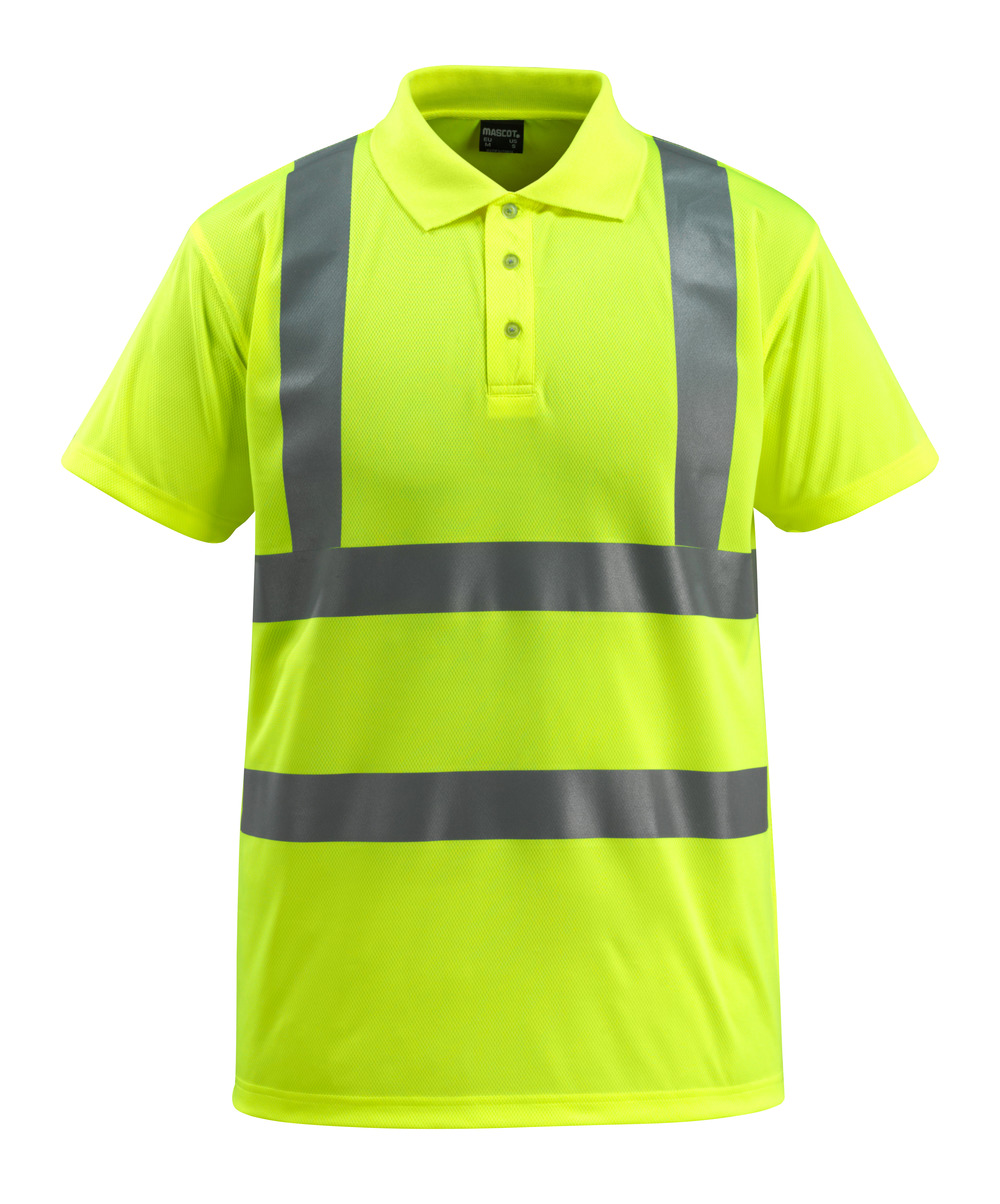 MASCOT-Warnschutz, Warn-Polo-Shirt, Bowen,  130 g/m², gelb