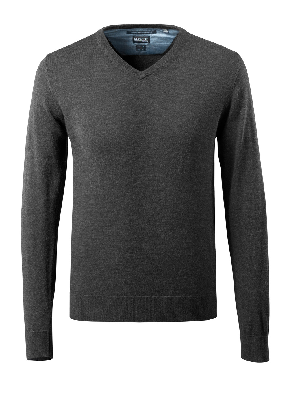 MASCOT-Kälteschutz, Strickpullover, 240 g/m², dunkelanthrazit/hellgrau-meliert