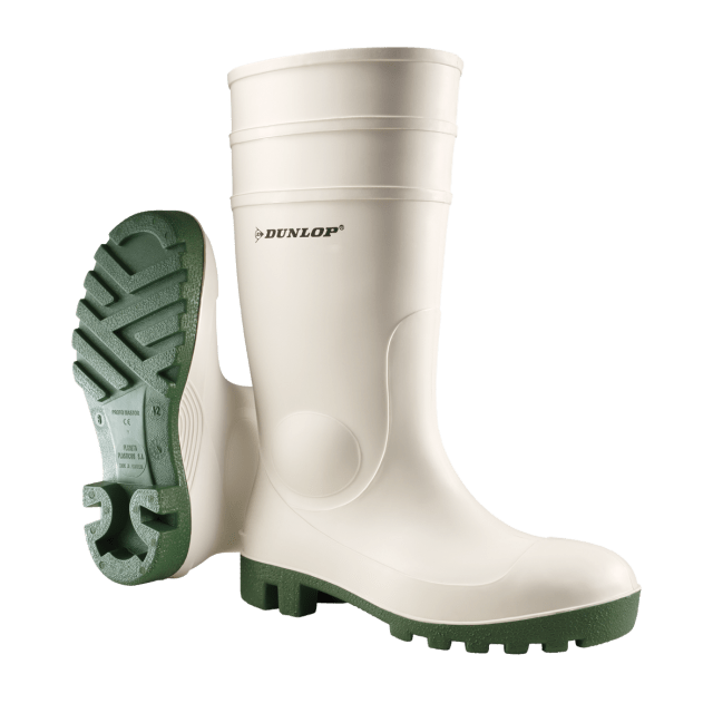 DUNLOP-SB-PVC-Sicherheits-Gummi-Stiefel, `Protomastor`, (41503), weiß
