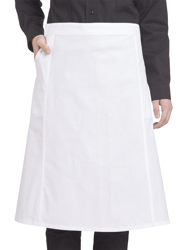 LEIBER-Jobwear, Schwesternschürze, Arbeits-Schwestern-Halbschürze, weiß