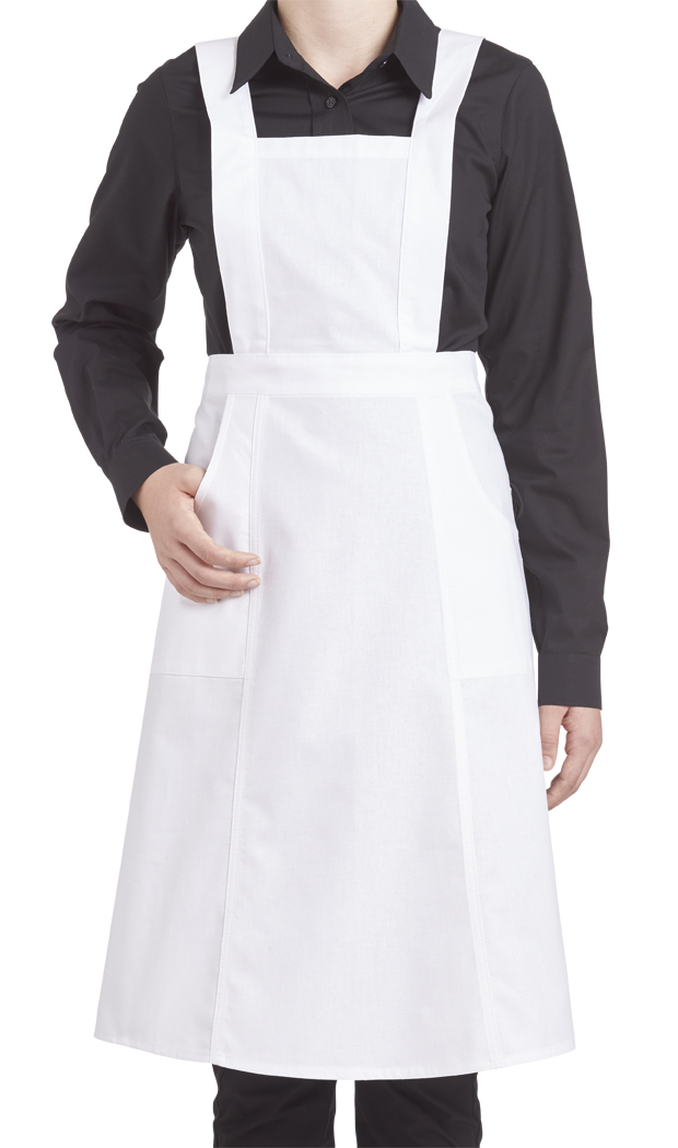 LEIBER-Jobwear, Schwesternschürze, Arbeits-Schürze, weiß
