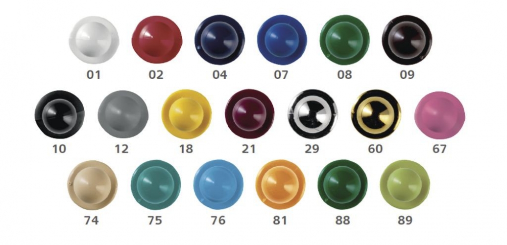 LEIBER-Jobwear Kugel-Knöpfe, 5 Pack á 12 St., grau