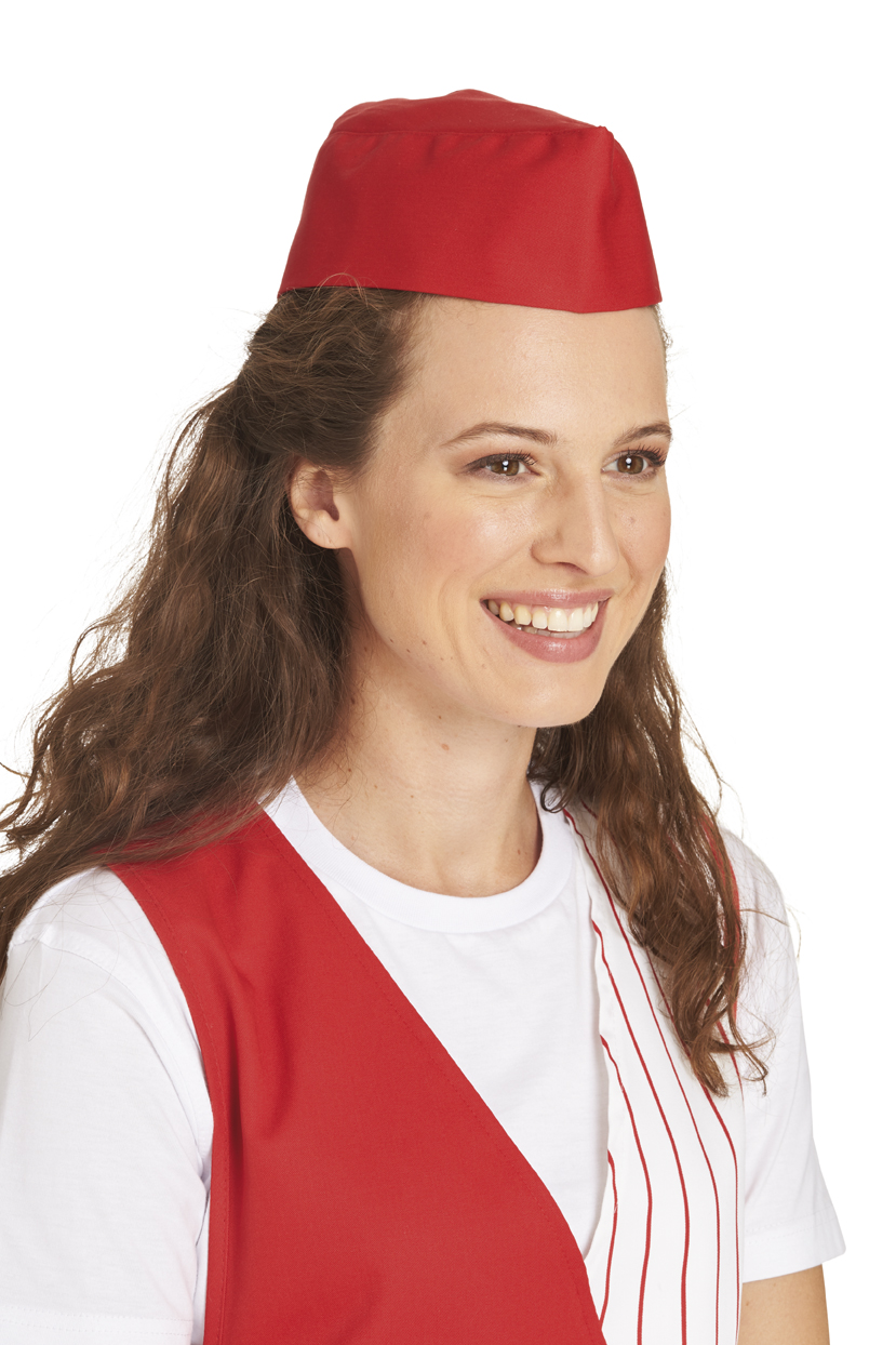 LEIBER-Jobwear, Schiffchen, ca. 215 g/m², rot
