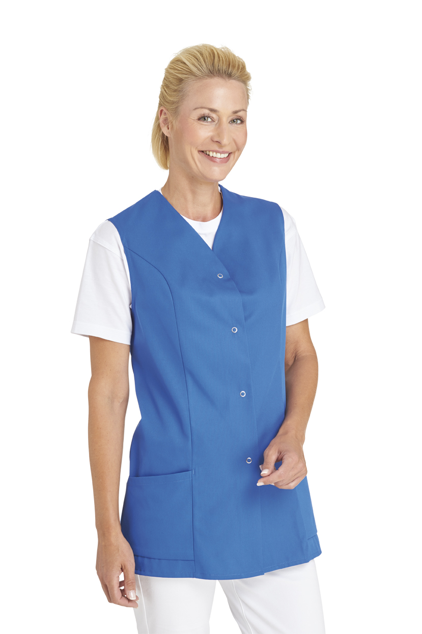 LEIBER-Jobwear, Hosenkasack, Arbeits-Berufs-Kasack, ohne Arm, königsblau