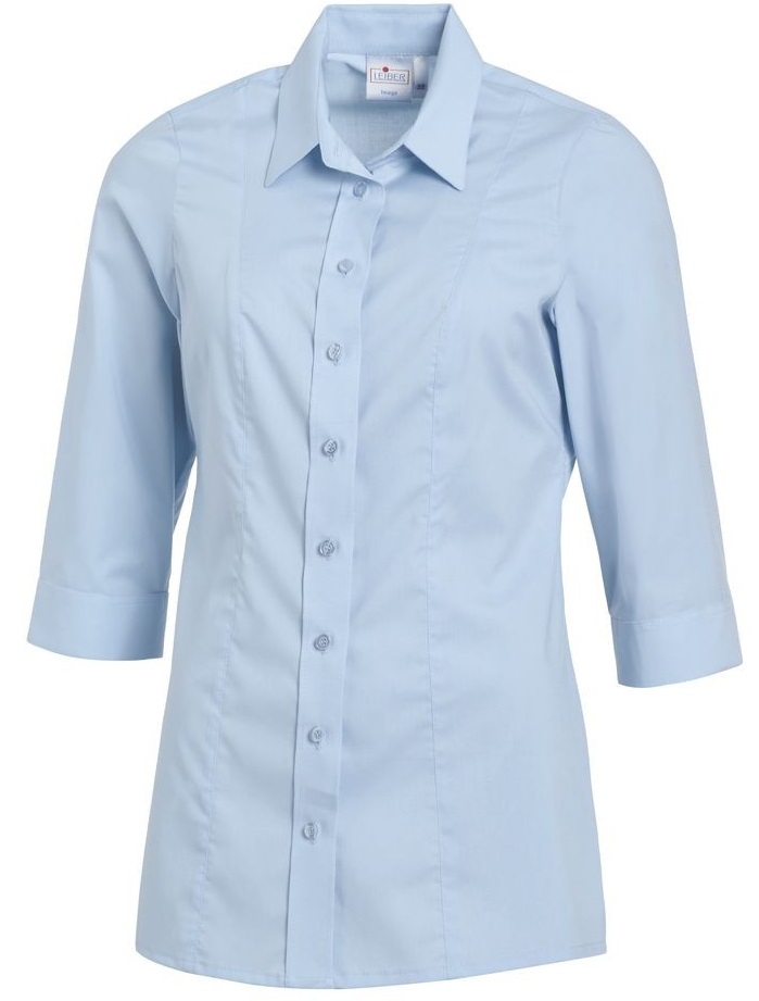 LEIBER-Jobwear, Damenbluse, Arbeits-Bluse, ca. 125 g/m², hellblau