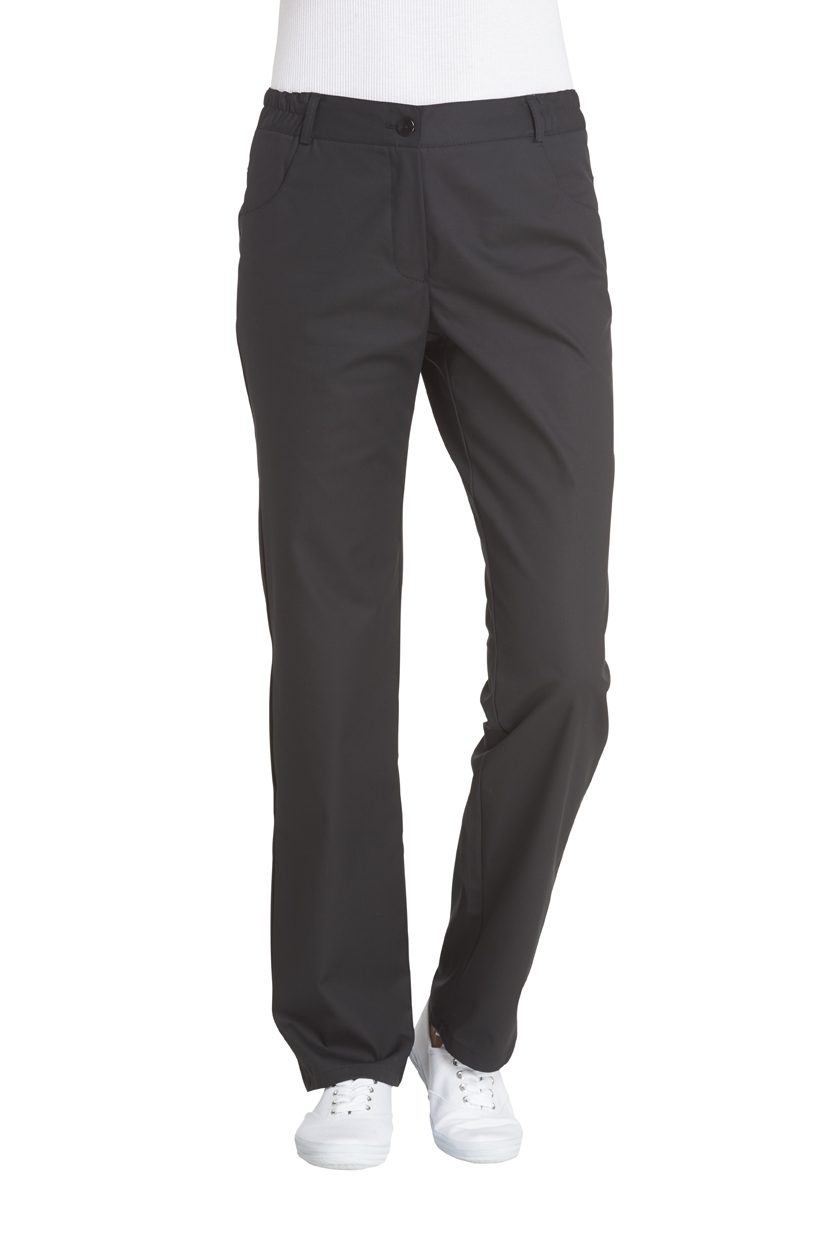 LEIBER-Jobwear, Damen-Arbeits-Berufs-Hose, Bundhose, Service-Hose, schwarz