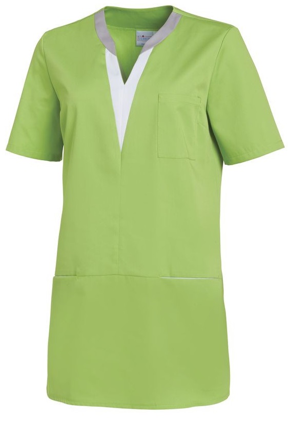 LEIBER-Jobwear, Damen-Schlupfkasack, maigrün/weiss