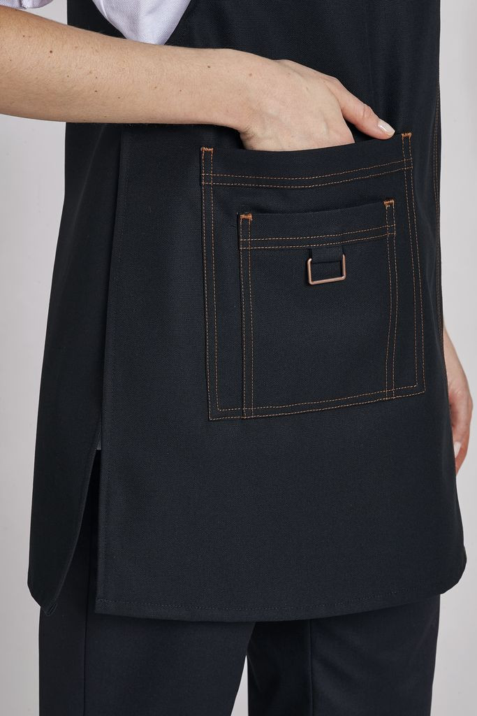 LEIBER-Jobwear, Damen-Überwurfschürze, schwarz