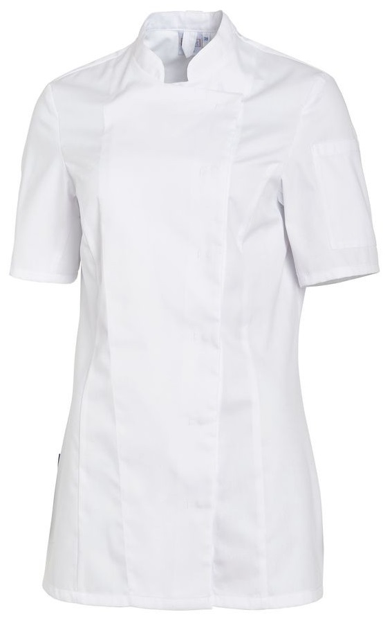 LEIBER-Jobwear, Damen-Kochjacke, kurzarm, weiss